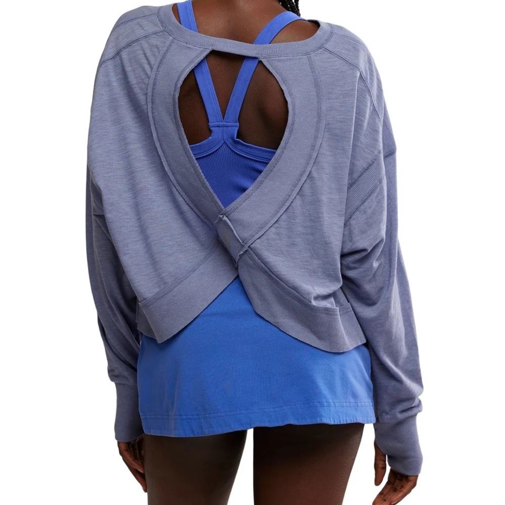 FP Movement by Free People Blue Long Sleeve Top